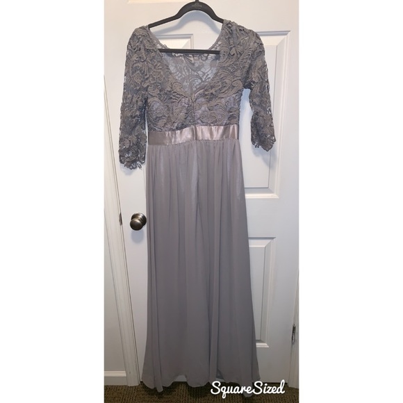 Gray Evening Gown - Picture 2 of 6
